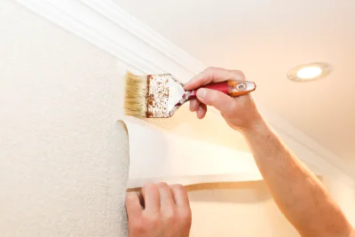 Pose de papier peint à Pompiey — revêtements muraux et toiles de verre